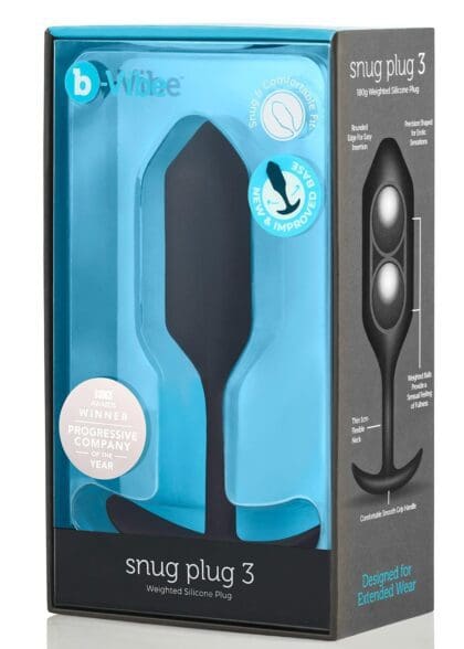 Korek analny Snug Plug 3 Black b-Vibe