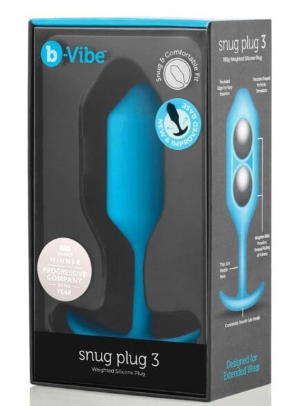Korek analny Snug Plug 3 Blue b-Vibe 15 Korek analny Snug Plug 3 Blue b-Vibe