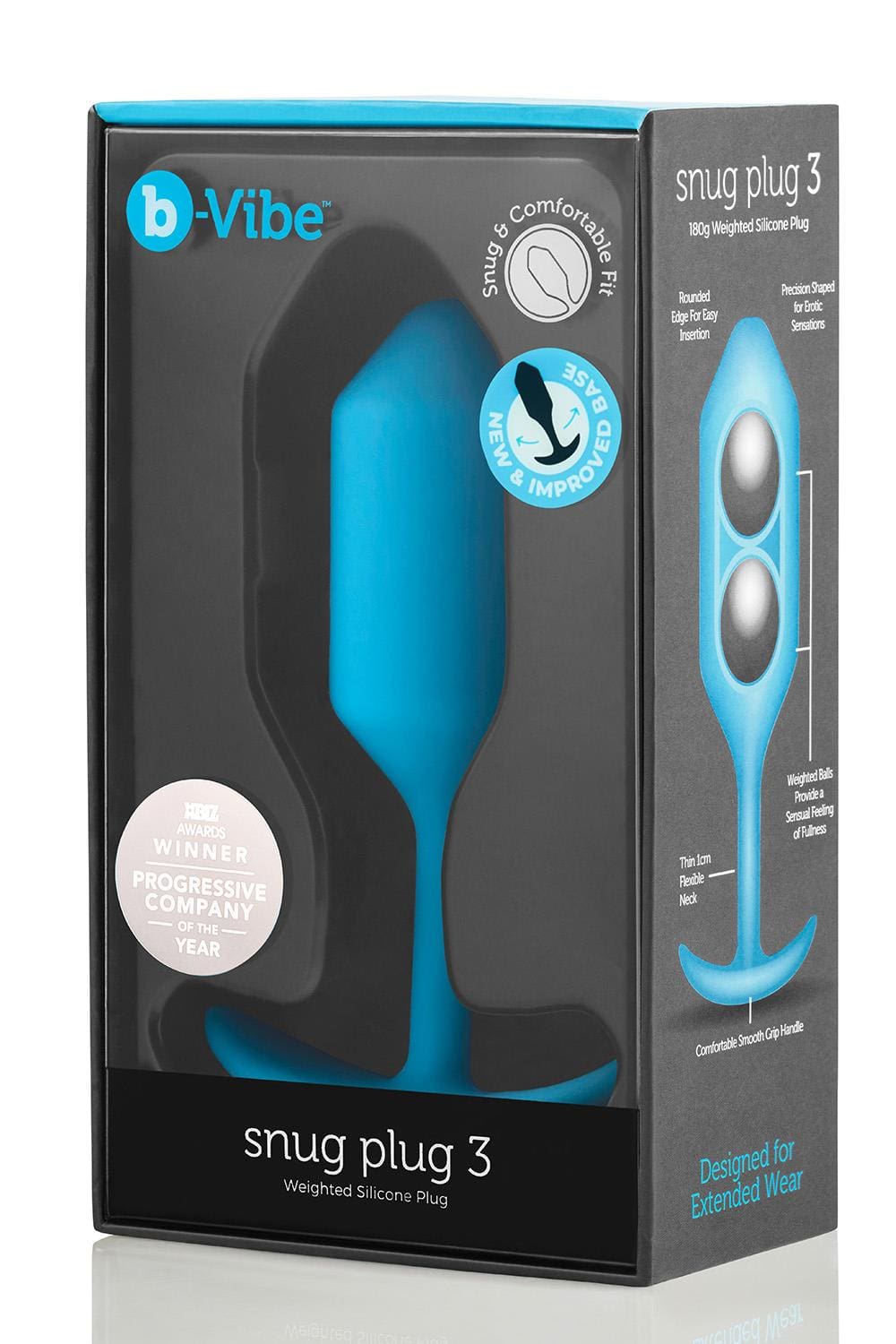 Korek analny Snug Plug 3 Blue b-Vibe 8 13940 1