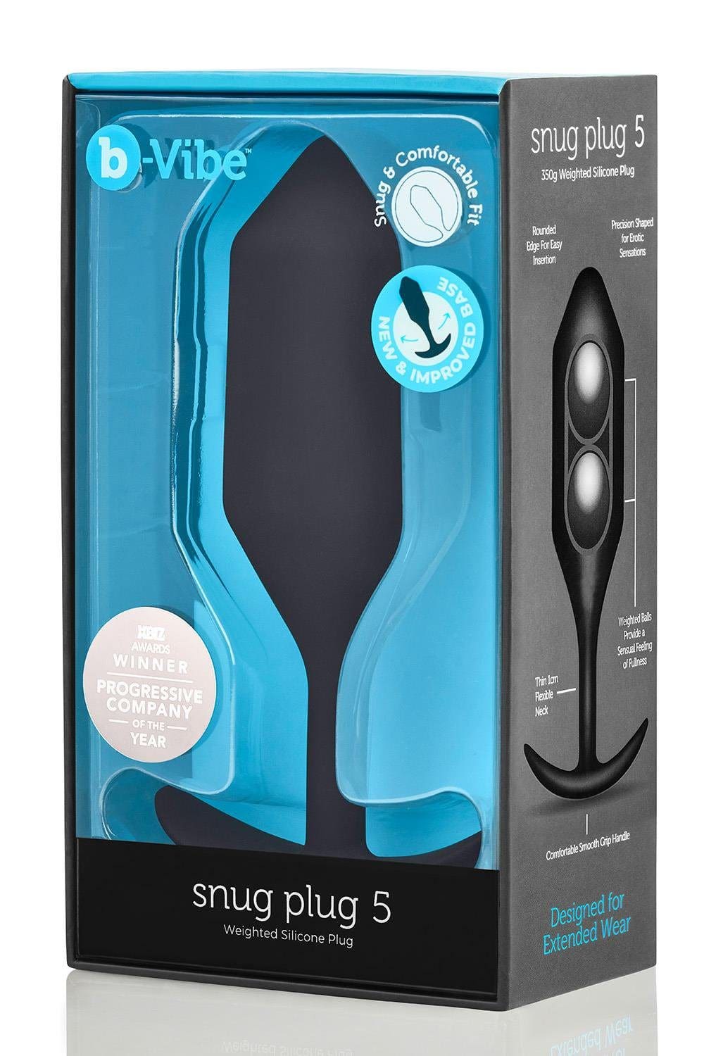 Korek analny Snug Plug 5 Black b-Vibe 2 Korek analny Snug Plug 5 Black b-Vibe