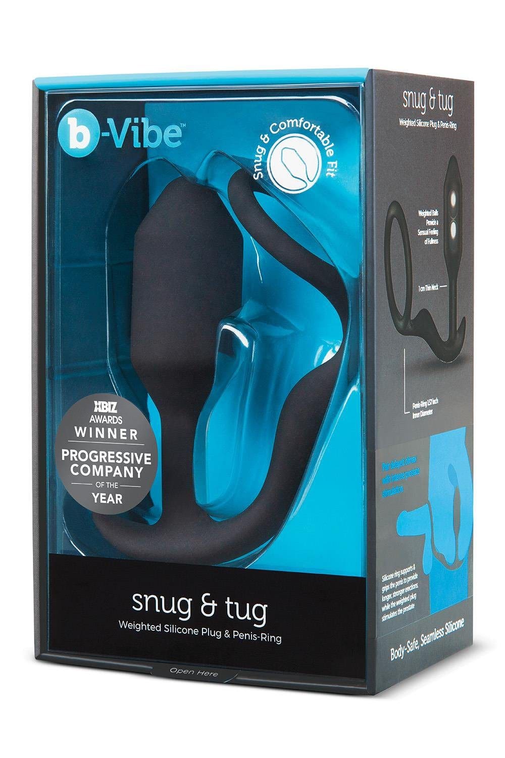 Korek analny Snug & Tug Black b-Vibe 12 Korek analny Snug & Tug Black b-Vibe