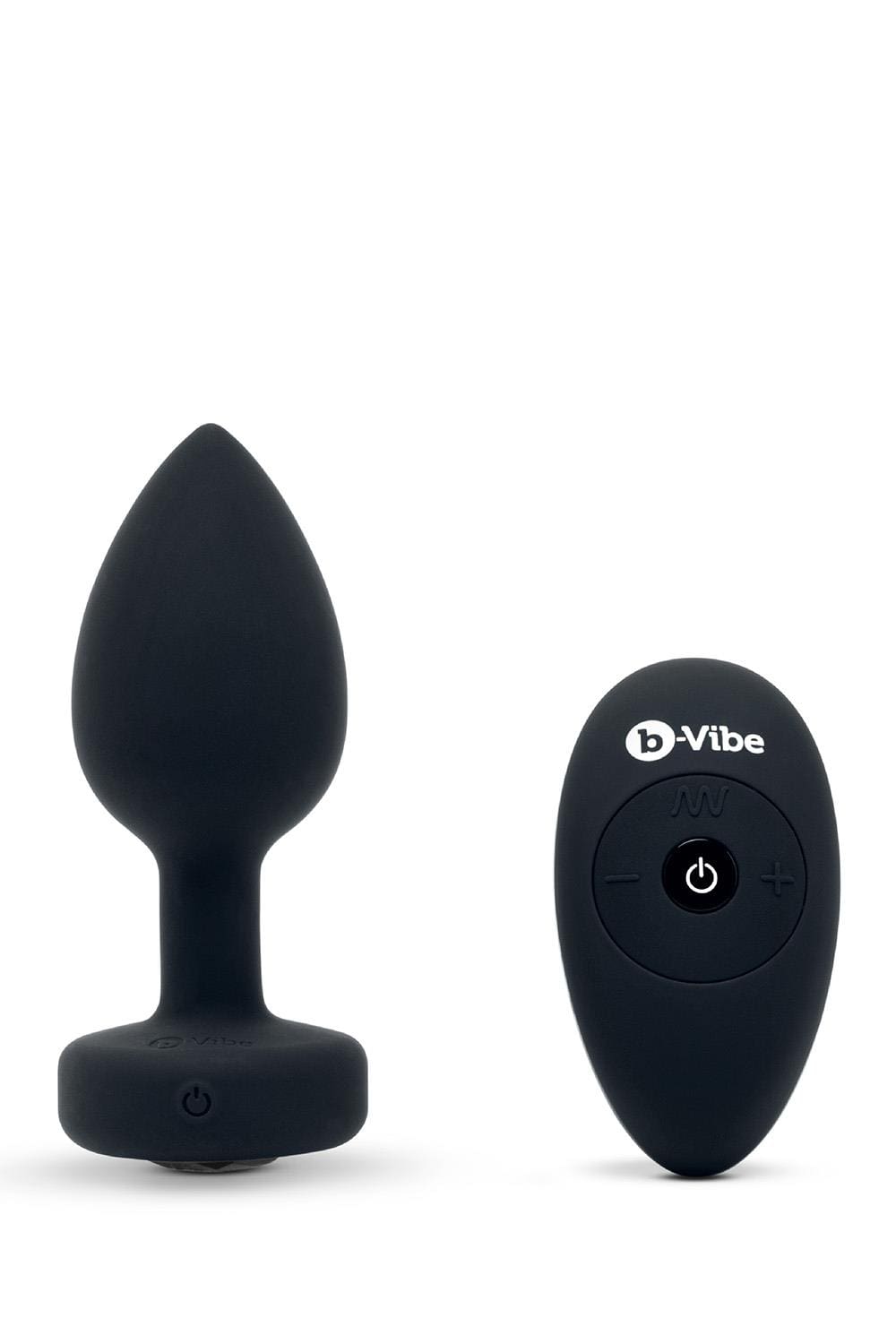 Korek analny Vibrating Jewel Plug M/L Black b-Vibe 4 Korek analny Vibrating Jewel Plug M/L Black b-Vibe