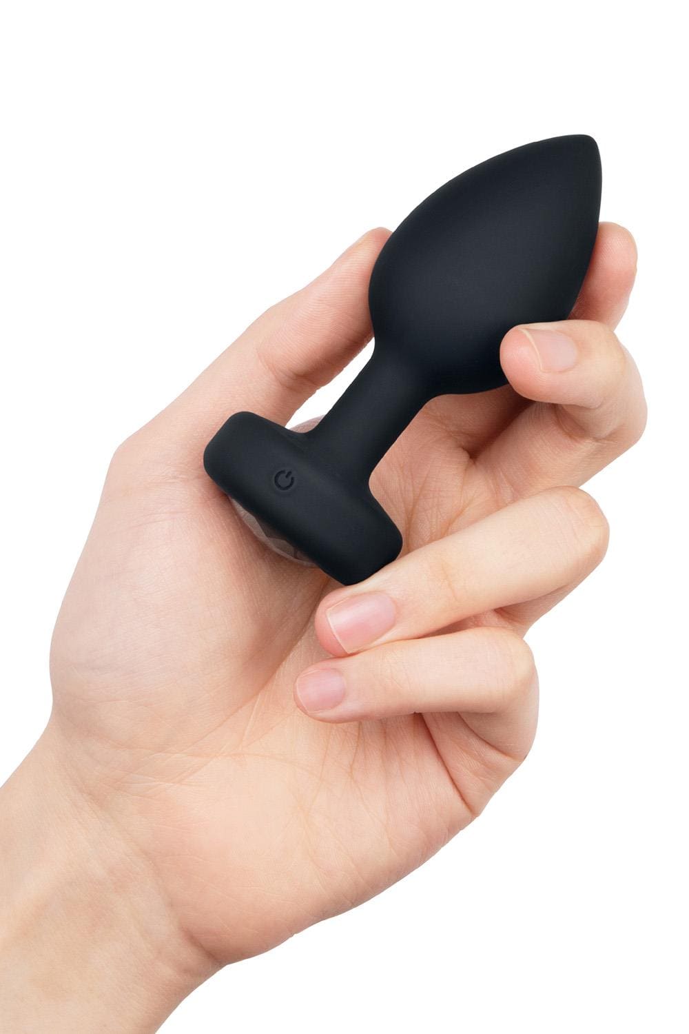Korek analny Vibrating Jewel Plug M/L Black b-Vibe 6 Korek analny Vibrating Jewel Plug M/L Black b-Vibe