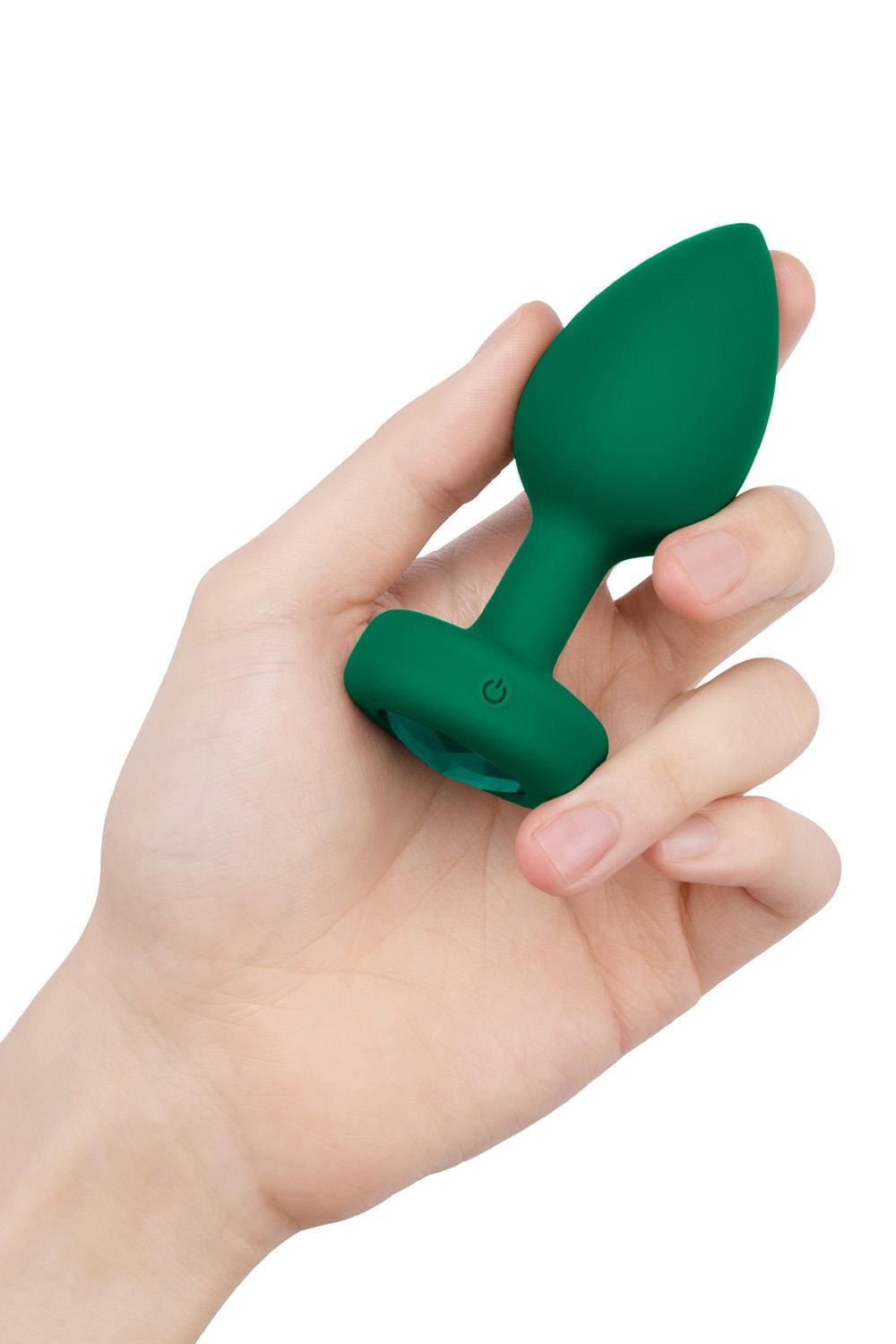 Korek analny Vibrating Jewel Plug M/L Emerald Green b-Vibe 6 Korek analny Vibrating Jewel Plug M/L Emerald Green b-Vibe