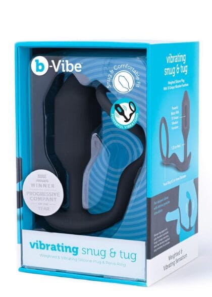 Korek analny Vibrating Snug & Tug M Black b-Vibe