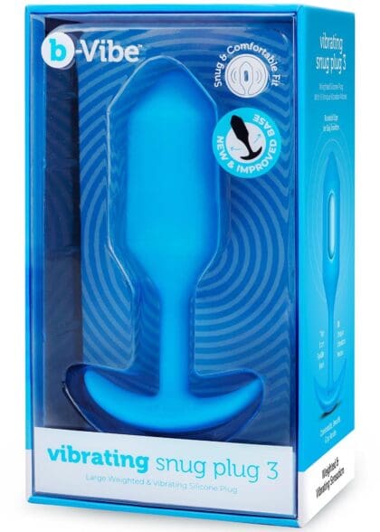 Korek analny Vibrating Snug Plug 3 Blue b-Vibe