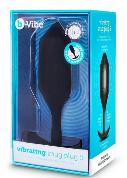 Korek analny Vibrating Snug Plug 5 Black b-Vibe