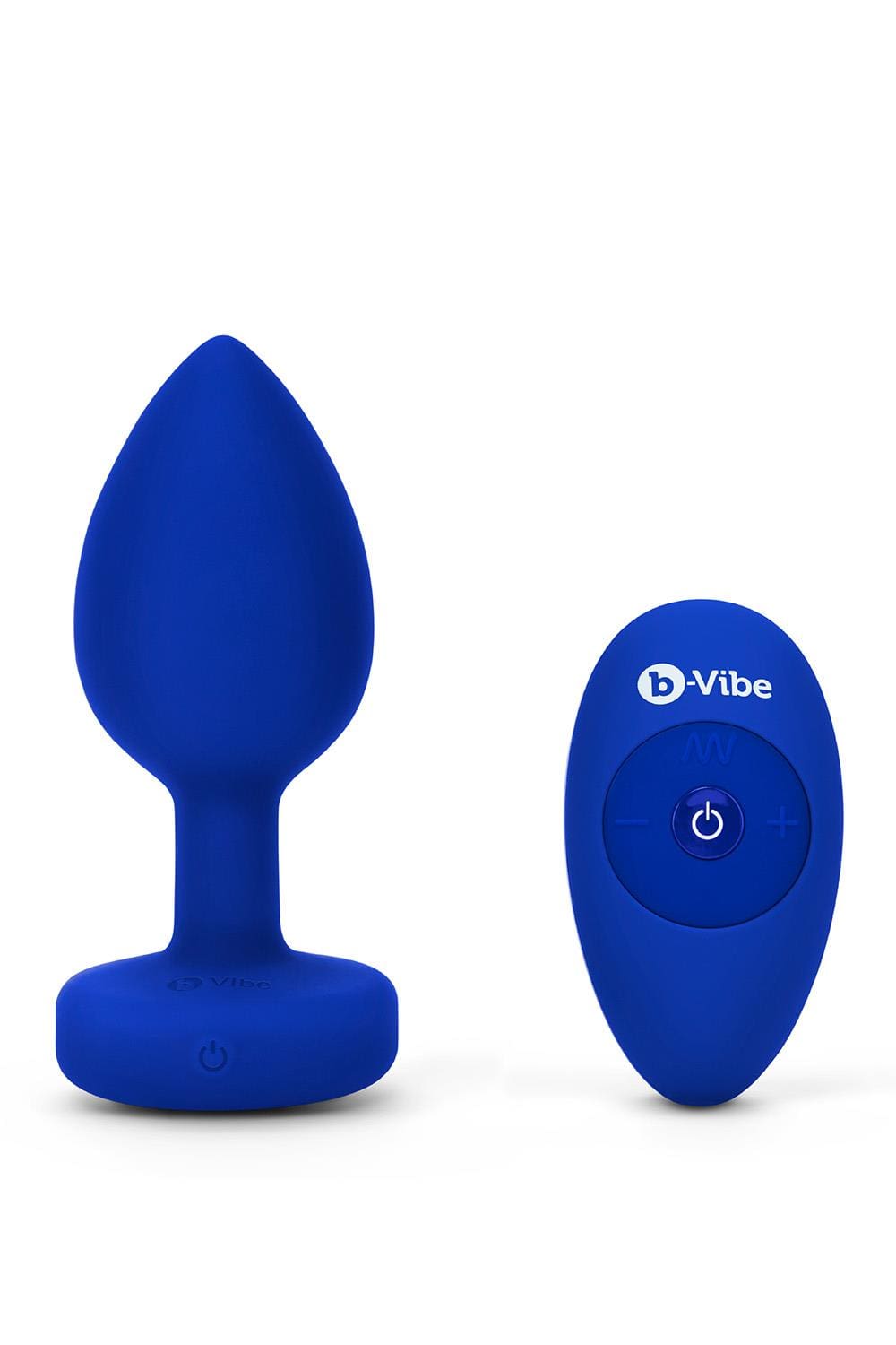 Korek analny Vibrating Jewel Plug L/Xl Navy b-Vibe 4 Korek analny Vibrating Jewel Plug L/Xl Navy b-Vibe