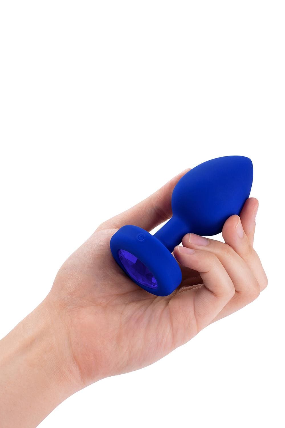 Korek analny Vibrating Jewel Plug L/Xl Navy b-Vibe 5 Korek analny Vibrating Jewel Plug L/Xl Navy b-Vibe