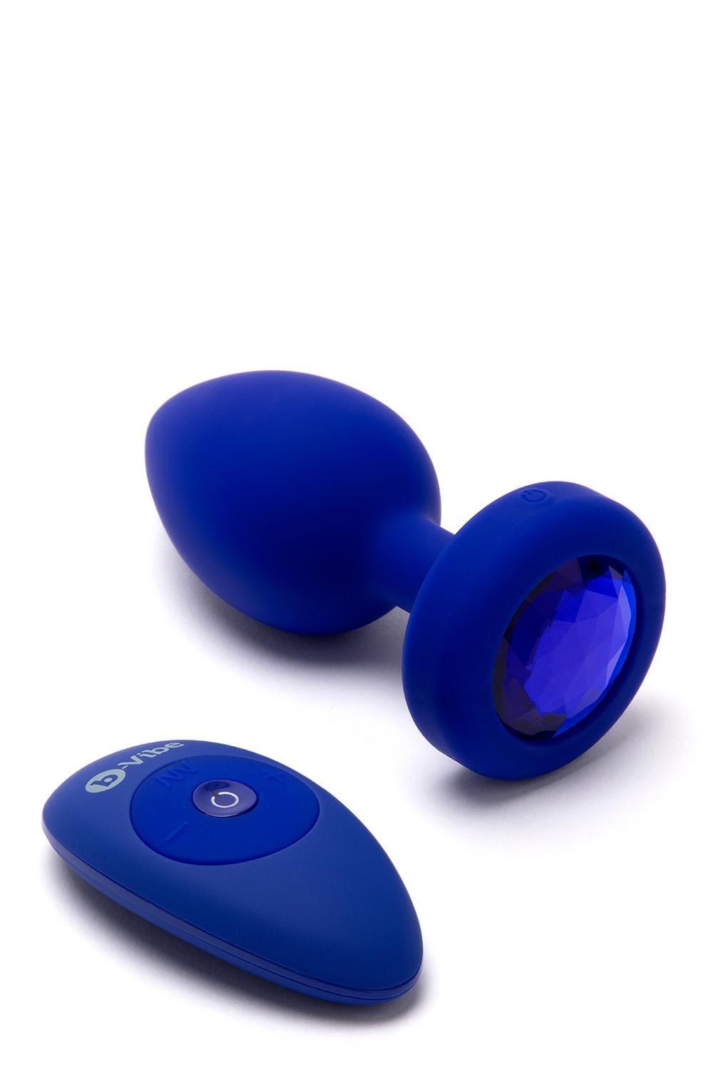 Korek analny Vibrating Jewel Plug L/Xl Navy b-Vibe 6 Korek analny Vibrating Jewel Plug L/Xl Navy b-Vibe