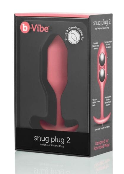 Korek analny Snug Plug 2 Coral b-Vibe