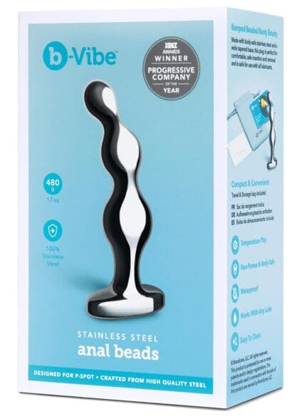 Koraliki analne Stainless Steel Anal Beads b-Vibe