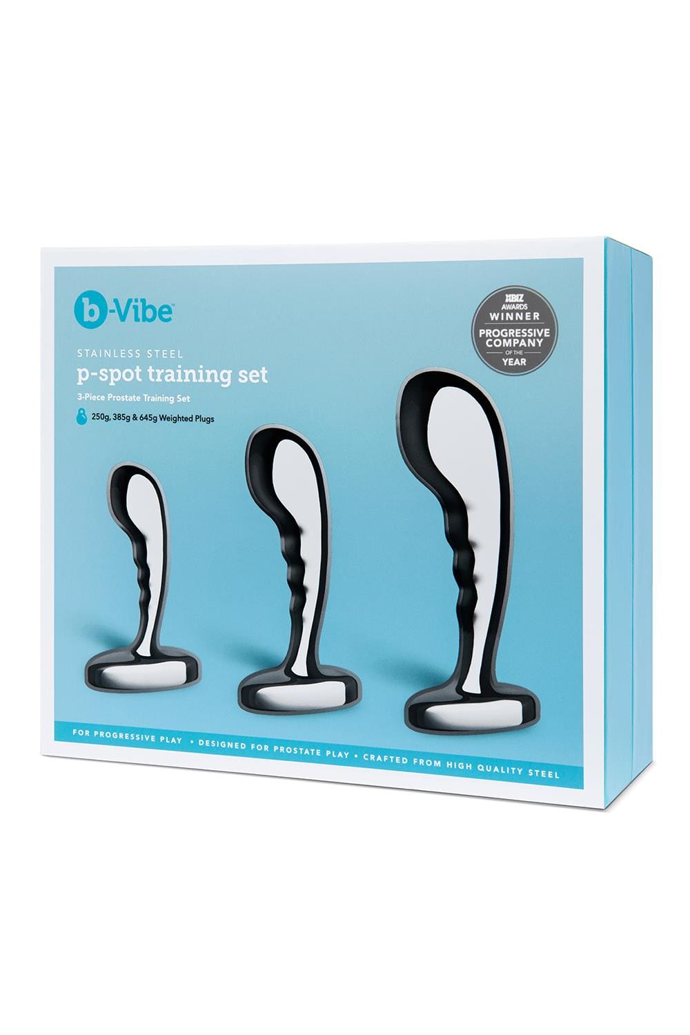Zestaw treningowy Stainless Steel P Spot Training Set b-Vibe 9 Zestaw treningowy Stainless Steel P Spot Training Set b-Vibe