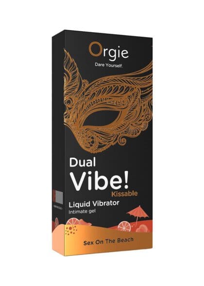 Wibrator W Płynie Dual Vibe! Sex On The Beach Kissable 15Ml Orgie