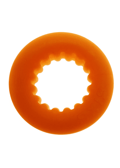 Pierścień erekcyjny Axis Rib Griphold Cockring Ice Orange Oxballs