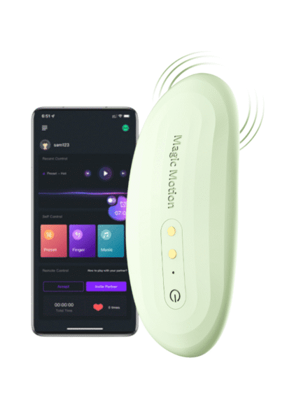 Wibrator Nyx Smart Panty Vibrator Green Magic Motion