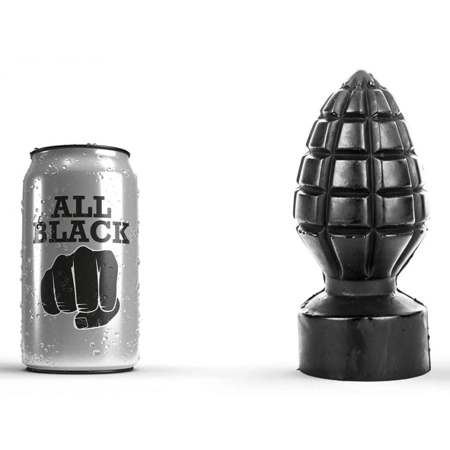 Korek analny AB33 Grenade 11 x 6.5cm All Black 5 Korek analny AB33 Grenade 11 x 6.5cm All Black
