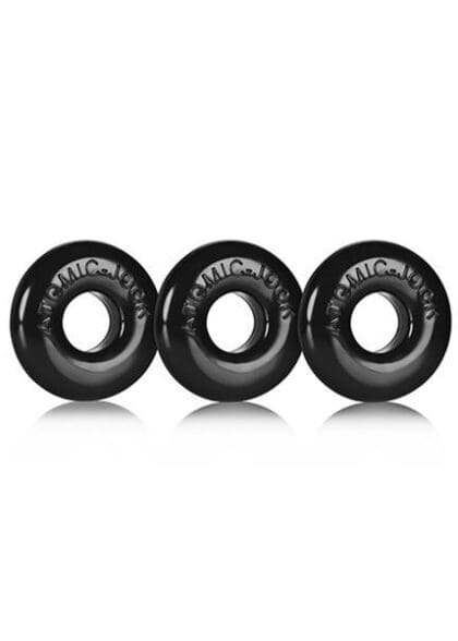 Zestaw pierścieni Ringer Cockring Black 3 Pack Oxballs