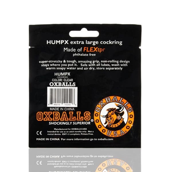 Pierścień erekcyjny Humpx Cockring Clear Oxballs 5 Pierścień erekcyjny Humpx Cockring Clear Oxballs