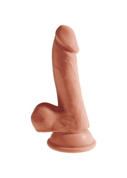 Dildo Plus 17Cm King Cock Triple Density With Balls Tan Pipedream