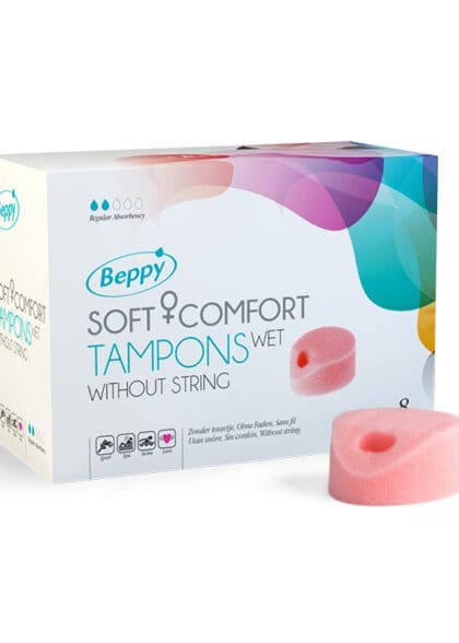 Tampony Bez Sznurka Nawilżane Soft Comfort Tampons Wet 8 Szt. Beppy