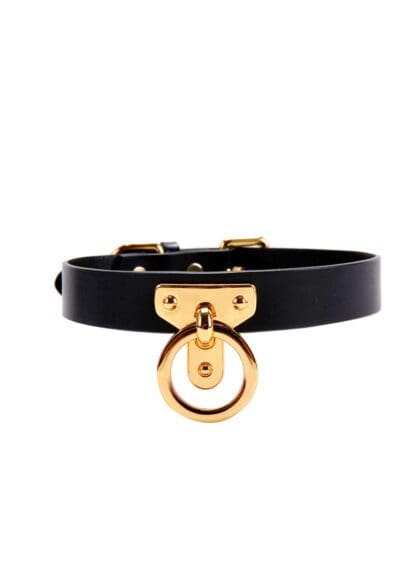 Elegancka Obróżka Ze Skóry Upko Leather Cosplay Choker UPKO