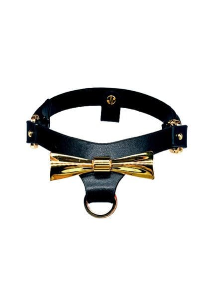 Efektowna Skórzana Obróżka Upko Butterfly Effect Body Accessories Choker UPKO