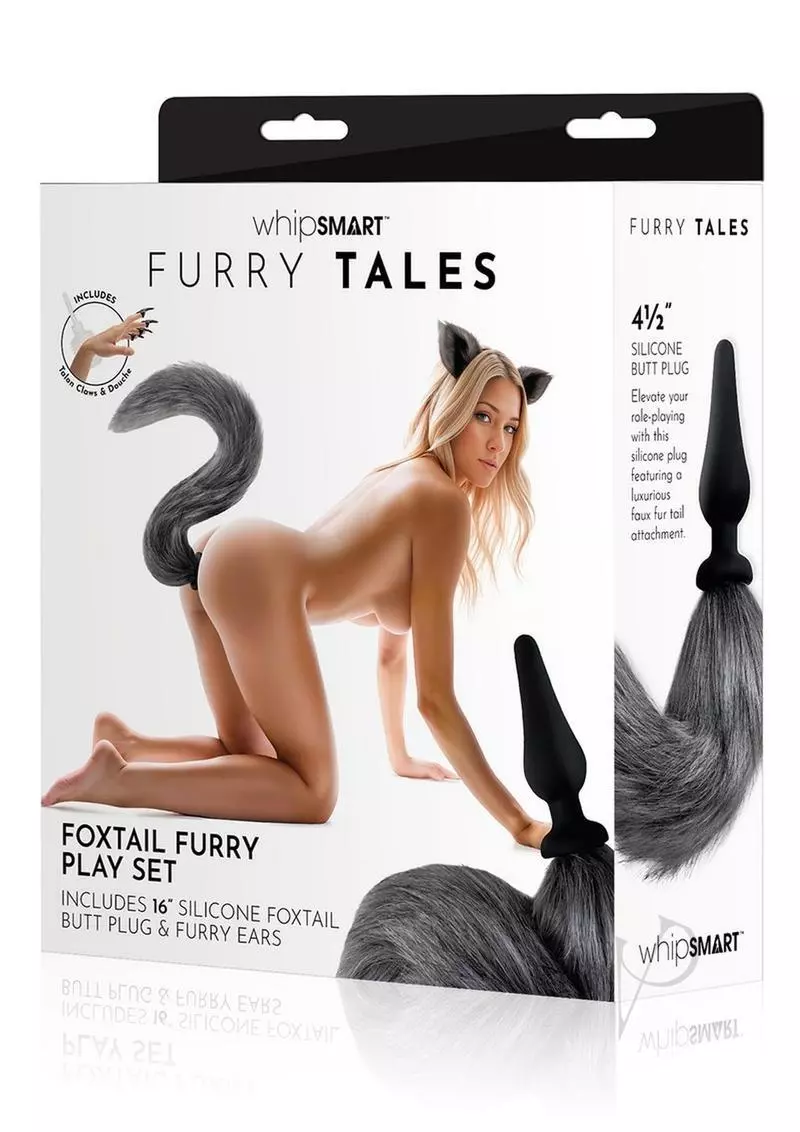 Zestaw Lis Korek Analny I Uszy Plug Grey Fox Tail Set Whipsmart 6 Zestaw Lis Korek Analny I Uszy Plug Grey Fox Tail Set Whipsmart