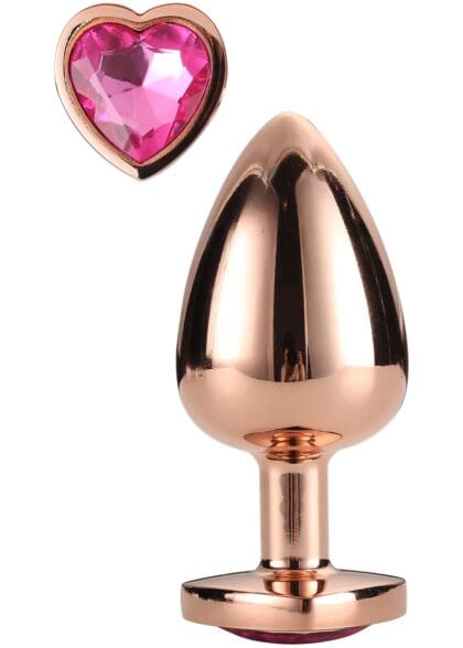 Korek Analny Gleaming Love Rose Gold Plug Medium Dreamtoys