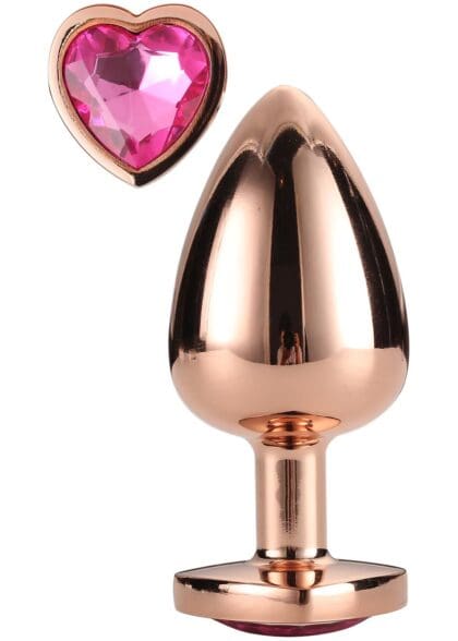 Korek Analny Gleaming Love Rose Gold Plug Large Dreamtoys