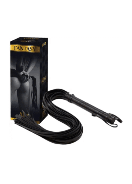 Ekskluzywny Pejcz Fantasy Flogger Long Leather Black Alive