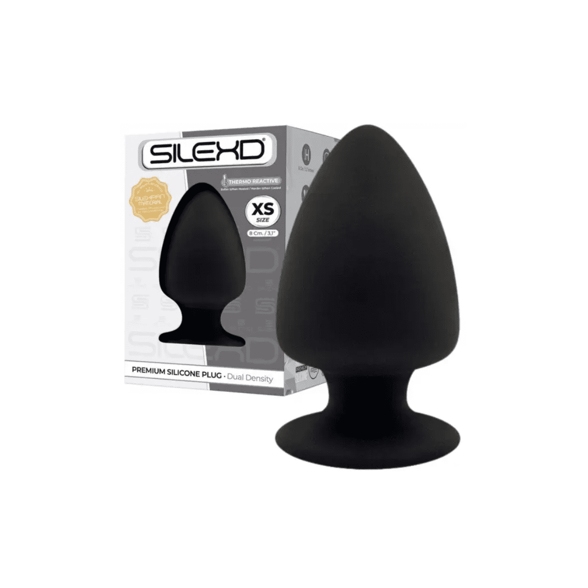 Korek Analny Plug Model 1 Xs 8 Cm Black Silexd 4 Korek Analny Plug Model 1 Xs 8 Cm Black Silexd