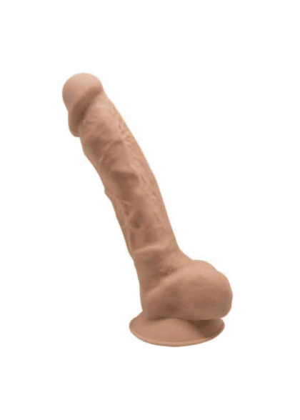 Silikonowe Dildo Model 1 18 Cm Carmel Silexd
