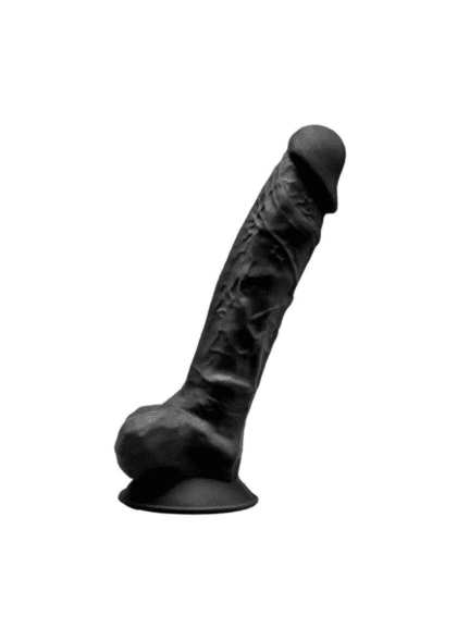Silikonowe Dildo Model 1 20 Cm Black Silexd