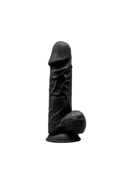 Silikonowe Dildo Model 1 21,5 Cm Black Silexd