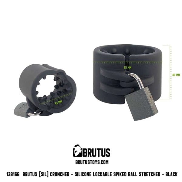 Silikonowy naciągacz jąder Brutus Cruncher Silicone Lockable Ball Stretcher 4 Silikonowy naciągacz jąder Brutus Cruncher Silicone Lockable Ball Stretcher