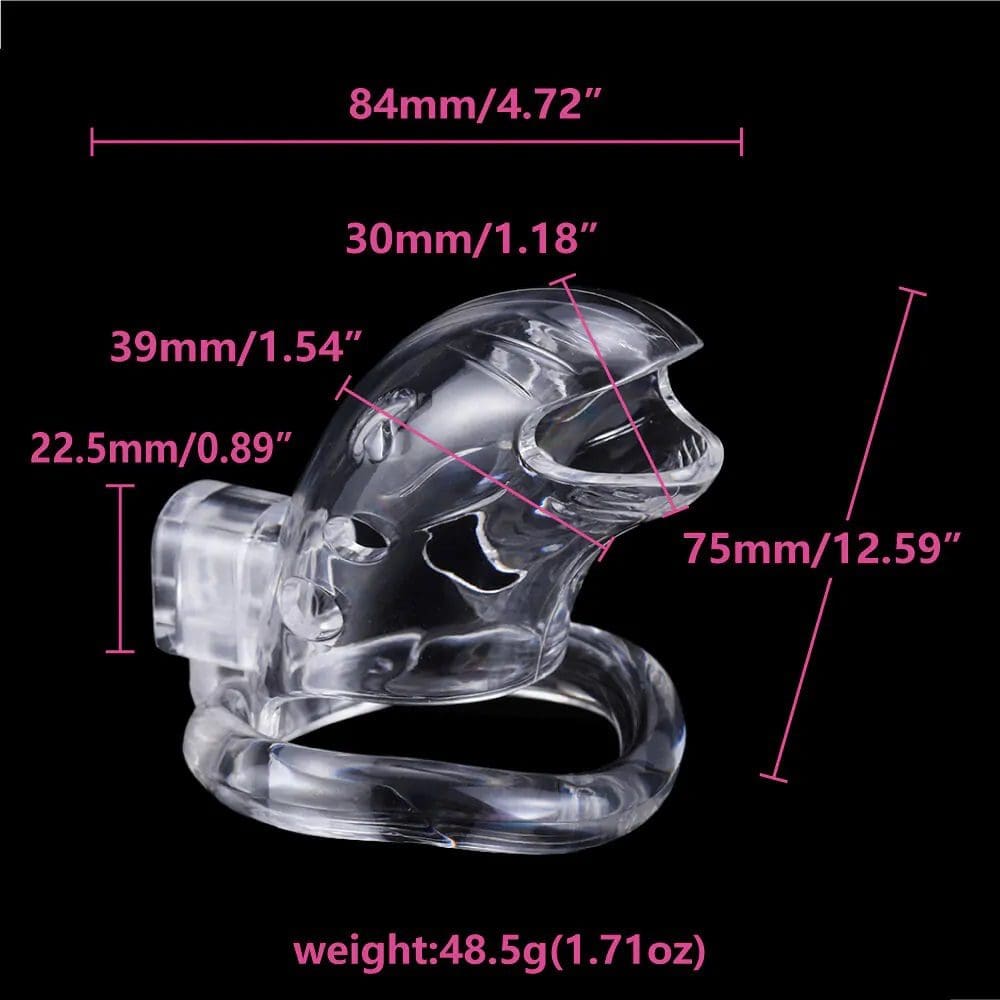 Pas cnoty Shark Cage Chastity Cage Clear Brutus 6 Pas cnoty Shark Cage Chastity Cage Clear Brutus