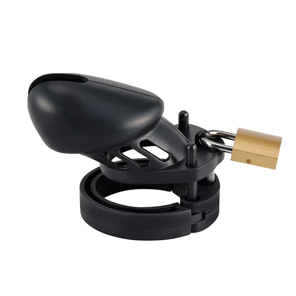 Zestaw Pasów Cnoty Denial Silicone Chastity Cage Set Black Brutus 5 Zestaw Pasów Cnoty Denial Silicone Chastity Cage Set Black Brutus