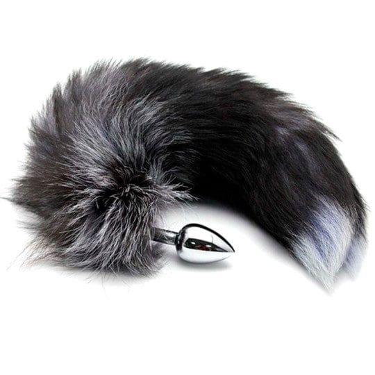 Korek Analny Lisi Ogon Black & White Fox Tail L Alive 9 Korek Analny Lisi Ogon Black & White Fox Tail L Alive