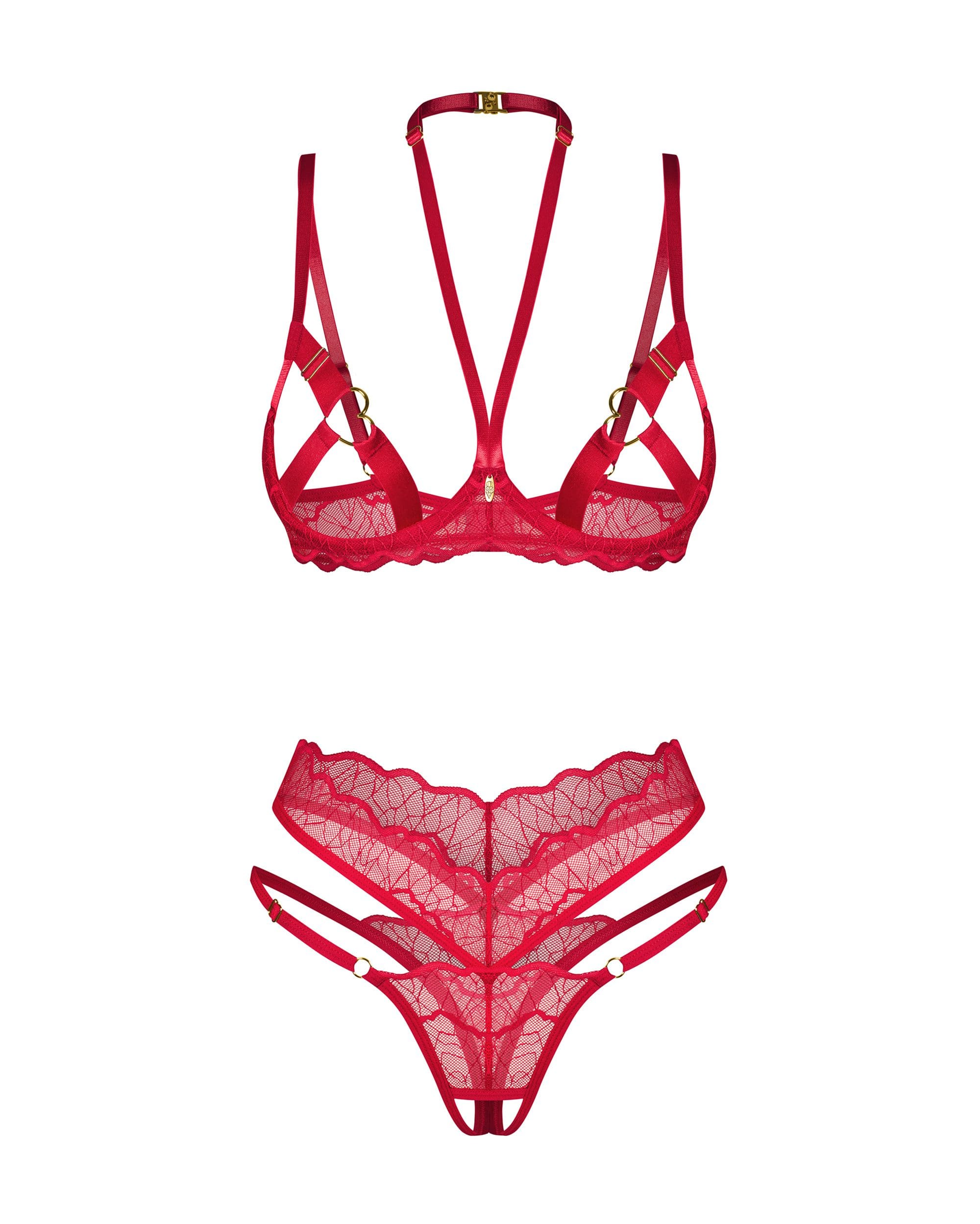 Koronkowy Komplet Bielizny Cupide Desir L/Xl Obsessive 4 Koronkowy Komplet Bielizny Cupide Desir L/Xl Obsessive