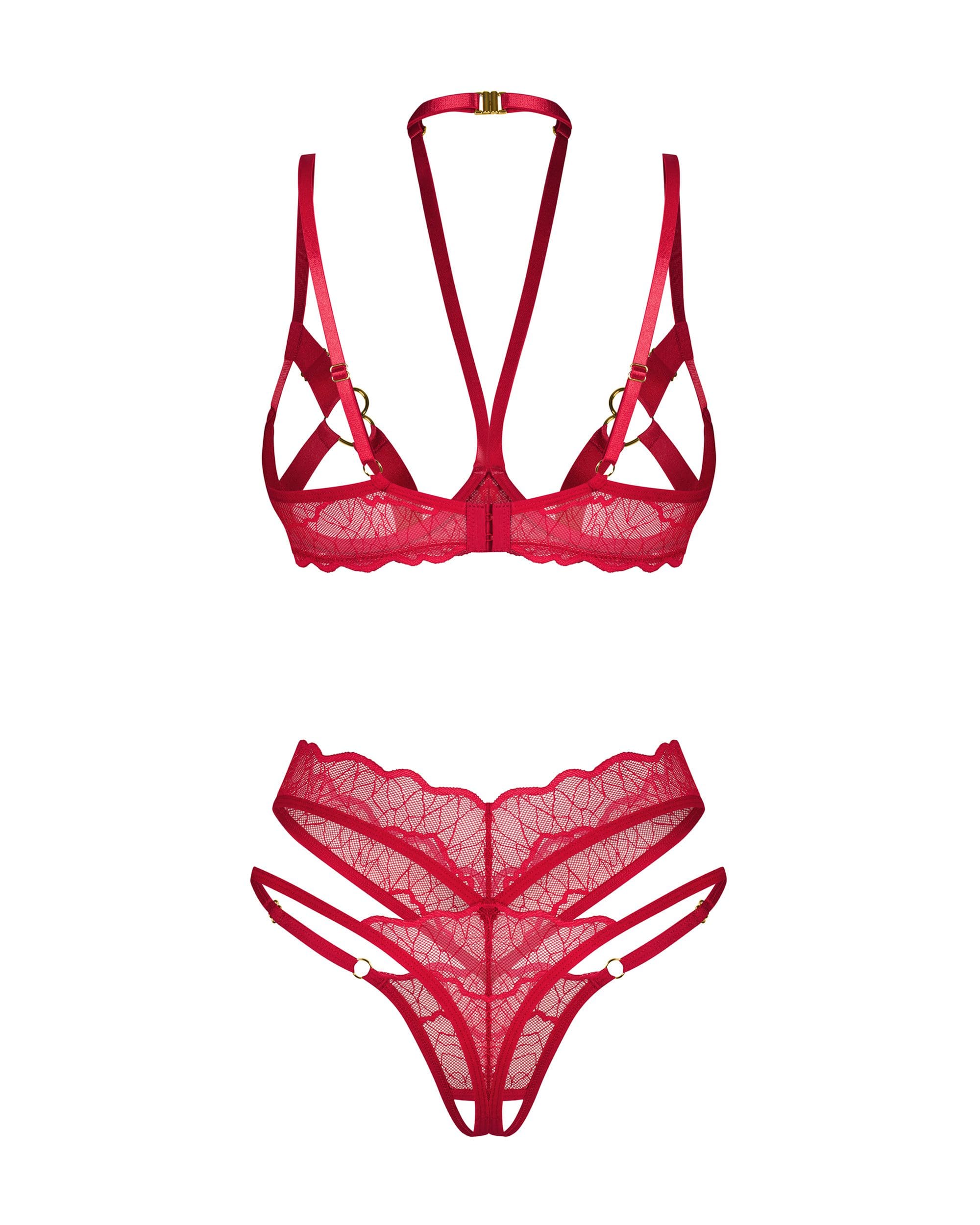 Koronkowy Komplet Bielizny Cupide Desir L/Xl Obsessive 5 Koronkowy Komplet Bielizny Cupide Desir L/Xl Obsessive
