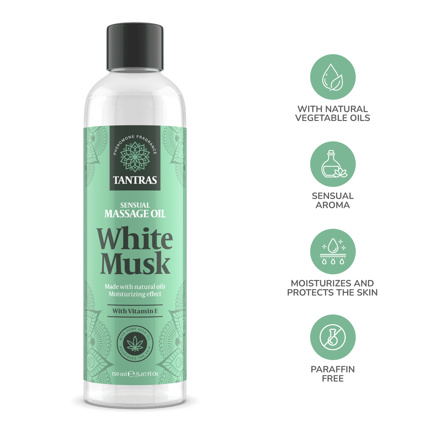 Olejek Do Masażu Tantras Love Oil White Musk 150Ml IntimateLine 4 Olejek Do Masażu Tantras Love Oil White Musk 150Ml IntimateLine