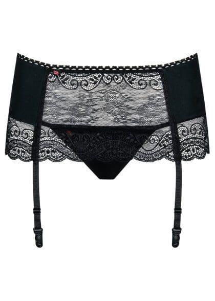 Pas Do Pończoch Ze Stringami Miamor L/Xl Obsessive