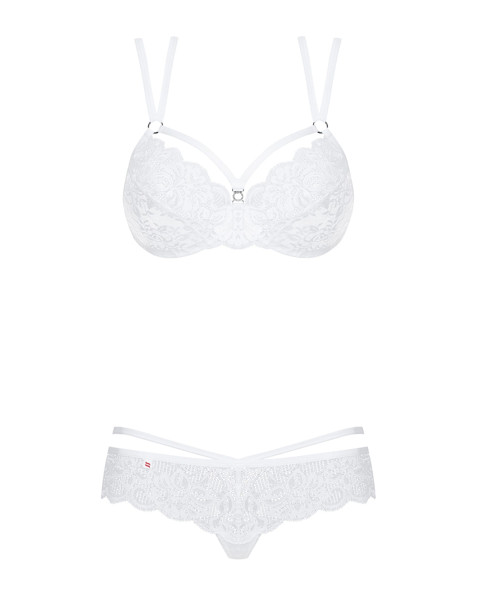 860-Set-2 Komplet Biały L/Xl Obsessive 4 860-Set-2 Komplet Biały L/Xl Obsessive