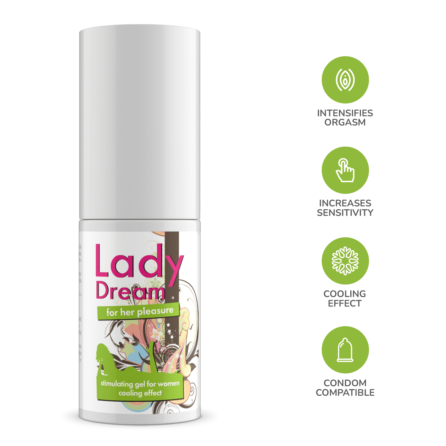 Żel Stymulujący Lady Dream 30Ml IntimateLine 4 Żel Stymulujący Lady Dream 30Ml IntimateLine