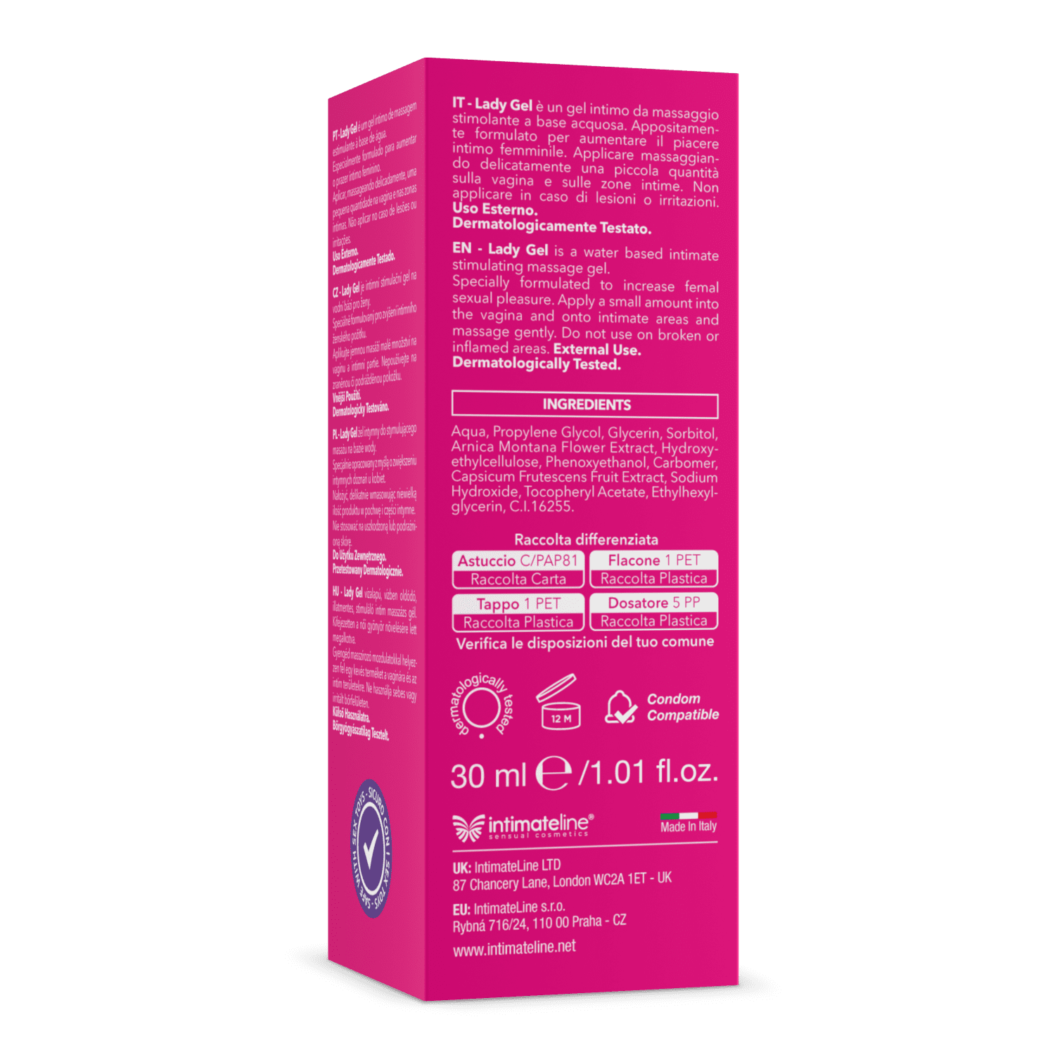 Żel Stymulujący Lady Gel 30Ml IntimateLine 6 Żel Stymulujący Lady Gel 30Ml IntimateLine