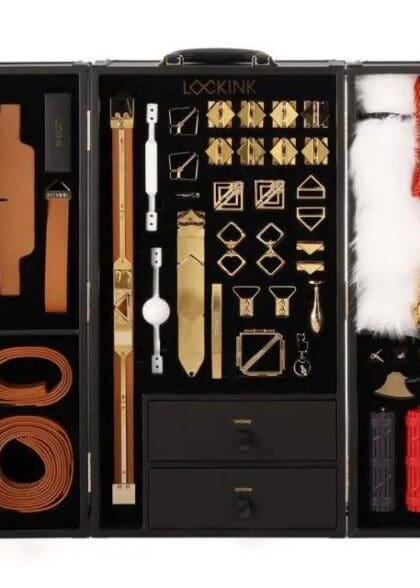 Zestaw Bondage All-In-1 Bdsm Play Kit Brown LOCKINK