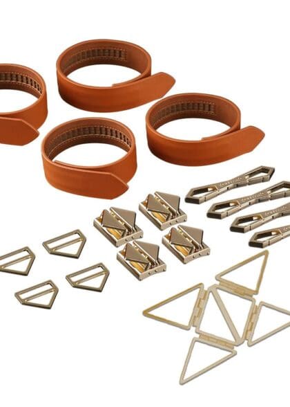 Uprząż Bondage Hogtie Set Brown LOCKINK