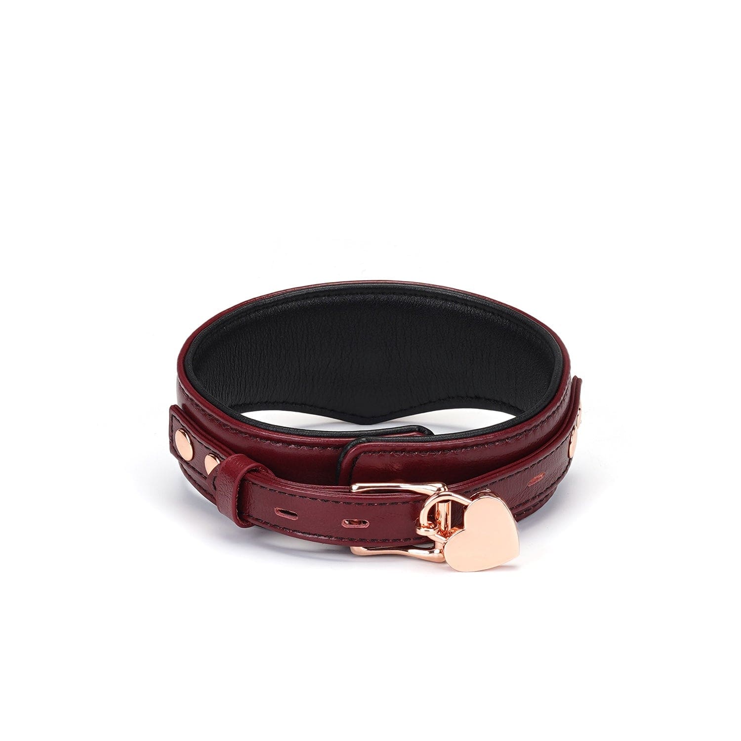 Obróżka Ze Smyczą Wine Red Curved Collar Liebe Seele 6 Obróżka Ze Smyczą Wine Red Curved Collar Liebe Seele