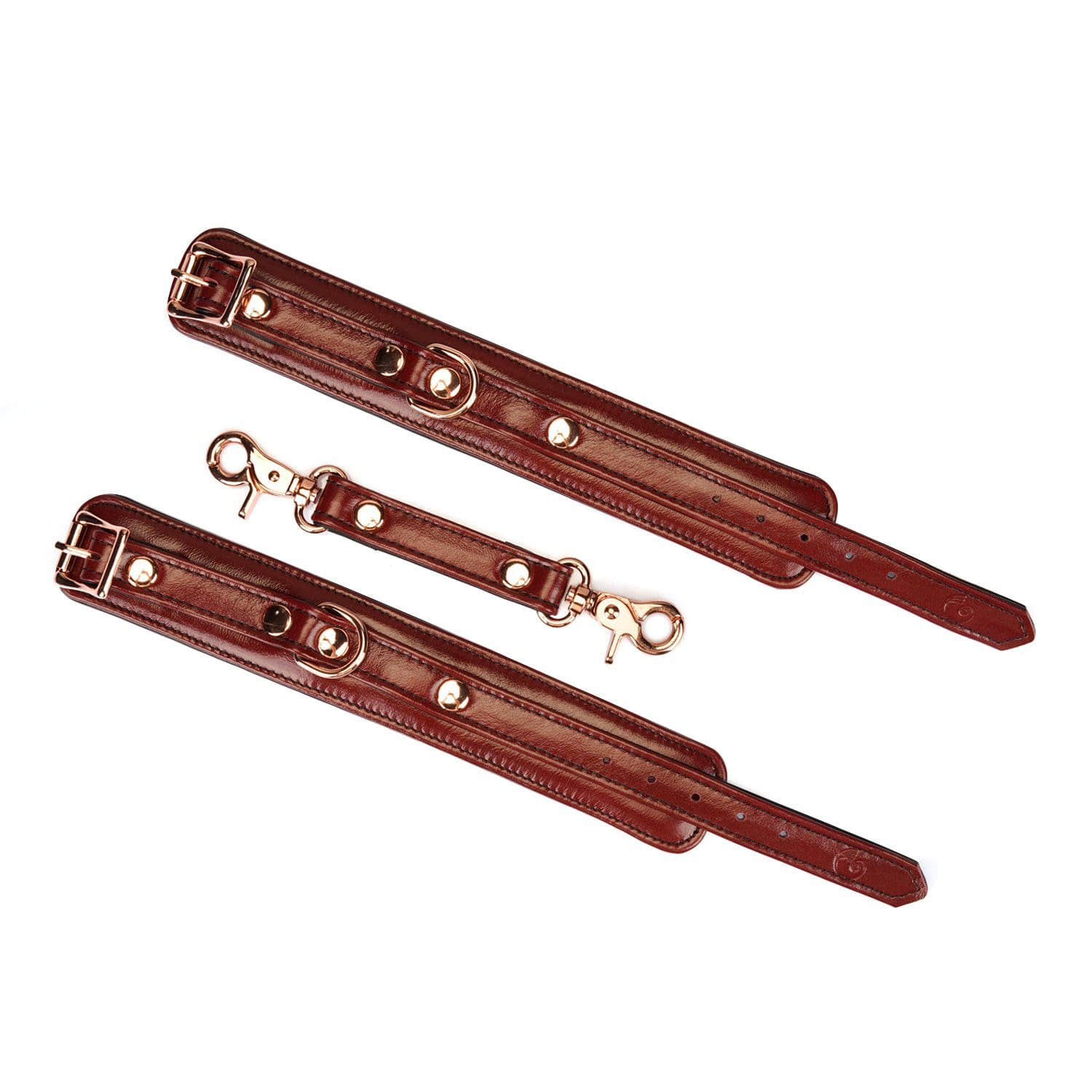 Kajdanki Wine Red Narrow Wrist Cuffs Liebe Seele 5 Kajdanki Wine Red Narrow Wrist Cuffs Liebe Seele